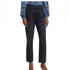 Veronica Beard Black Blake high rise straight jeans